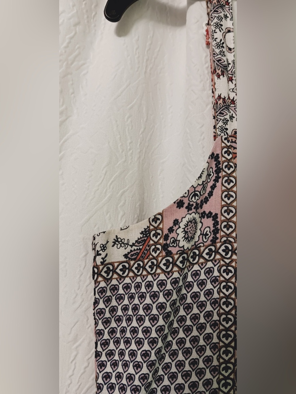 Rachel Zoe Patchwork Midi Dress in Pink, Black & Neutral - Picture 5 of 10
